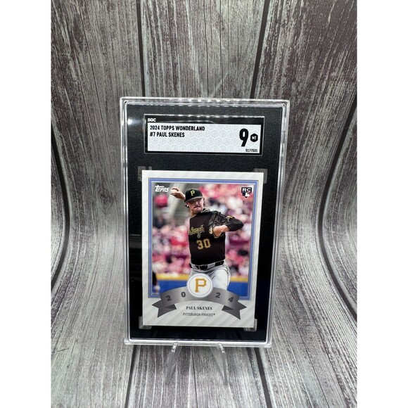 2024 TOPPS WONDERLAND #7 PAUL SKENES SGC Mint 9 PiratesRc Rookie